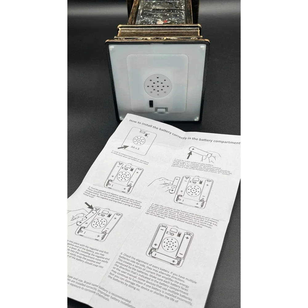 Christmas Forever Snowman with Broom‎ Glitter Lantern 10.5 Inch Bronze Lighted